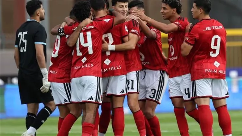 الأهلي يتقدم على بترول أسيوط بثنائية في الشوط الأول