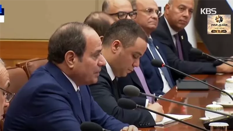 الرئيس السيسي: نتطلع إلى الاستفادة من الخبرات الكورية الجنوبية في عدة مجالات مختلفة