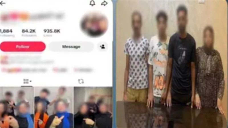 ضبط سيدة وأسرتها لاتهامهم بالتسول الإلكتروني في الغربية