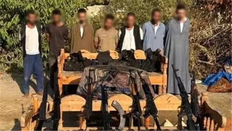 ضبط 7 عناصر إجرامية استولوا على 600 فدان وفرضوا إتاوات تحت تهديد السلاح