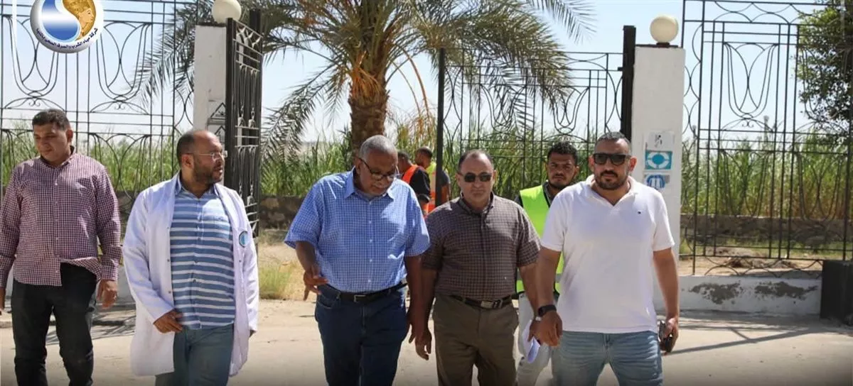 جولة تفقدية بمحطة مياه 