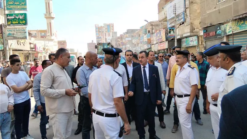 حملة مكبرة لرفع الإشغالات والباعة الجائلين بالحامول