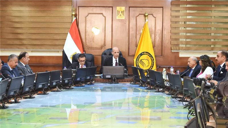 رئيس جامعة بني سويف يرأس جلسة حوارية حول محور الاقتصاد 