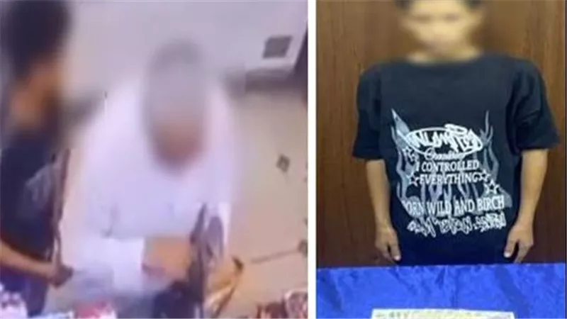 طفل يسرق مبلغ مالى من داخل أحد المحال ببولاق الدكرور 