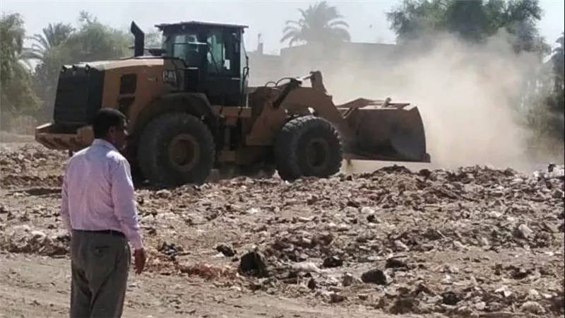 رفع 70 طن قمامة ومخلفات خلال حملة نظافة مكبرة بمدينة جهينة بسوهاج