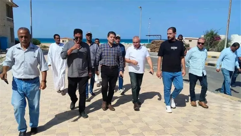 رئيس جهاز القرى السياحية يتفقد مراقيا ومرابيلا