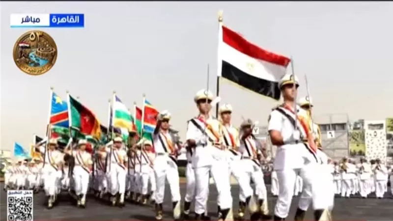 بدء العرض العسكري للخريجين الجدد بأكاديمية الشرطة ومراسم التخرج 