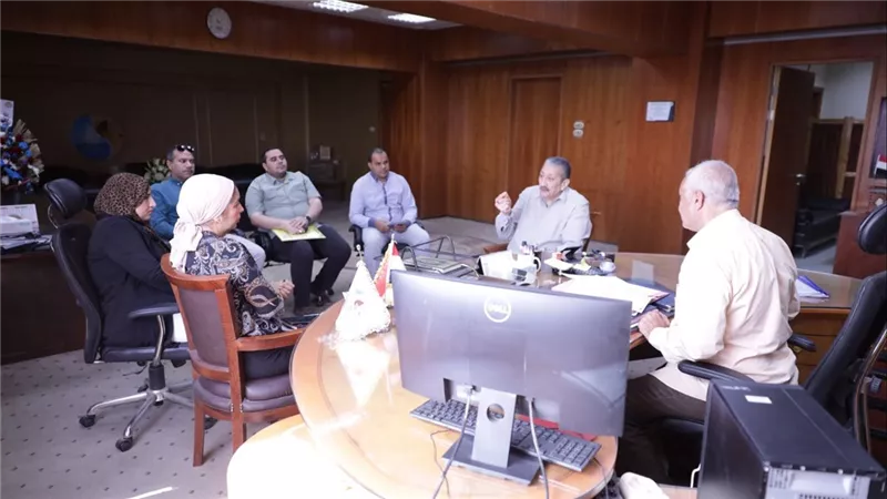 لجنة  السلامة و الصحة المهنية بالشركة القابضة لمياه الشرب فى زياره لبني سويف