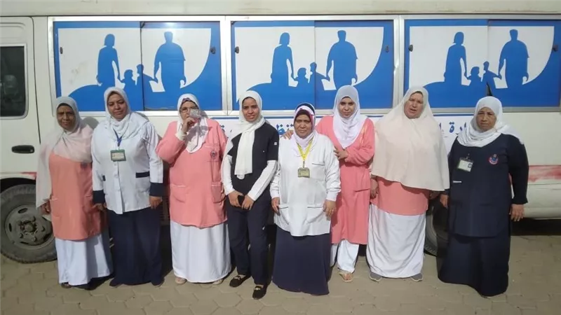 تقديم 3264 خدمة مجانية فى قافله صحيه ببنى سويف