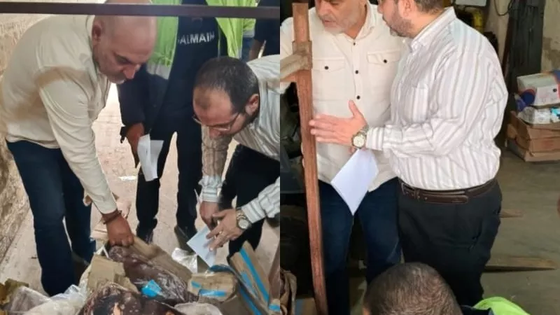 ضبط طن 770 كجم لحوم وأحشاء فاسدة في حملة بيطرية بالعبور