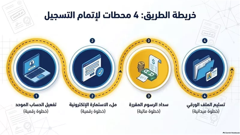 انفوجرافك رابط تسجيل استمارة الشهادة الإعدادية 2026/2027