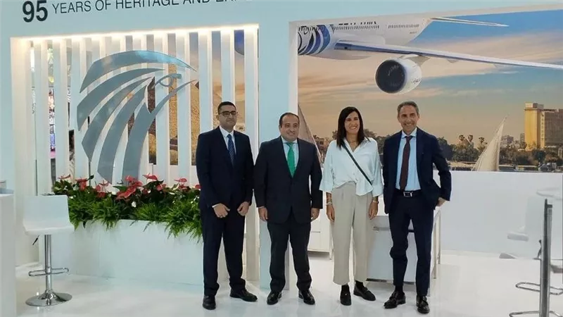 مصر للطيران  تستعرض خدماتها في معرض TTG الإيطالى