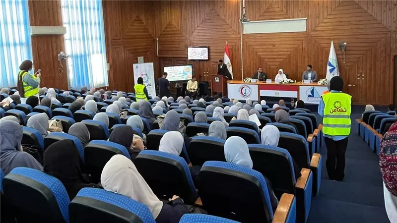 آليات الدعم المجتمعي لذوي الهمم فى ندوه توعيه بجامعة كفر الشيخ 