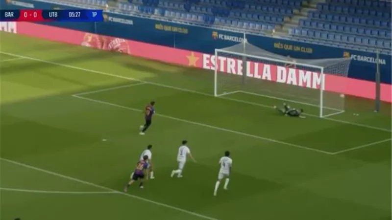 شاهد.. حمزة عبد الكريم يتقدم بالهدف الأول لـ برشلونة أتلتيك أمام أوتيبو