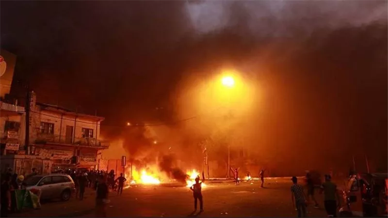 انفجار مستودع عتاد تالف داخل مقر للحشد الشعبي شرقي بغداد