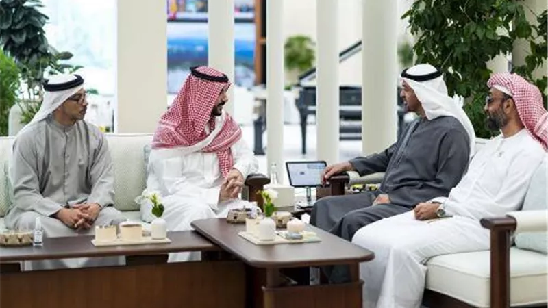  رئيس الإمارات يبحث مع وزير الدفاع السعودي 