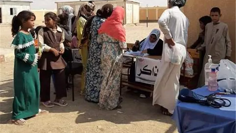 صحة جنوب سيناء تواصل القوافل المجانية لأهالي الوديان ..صور