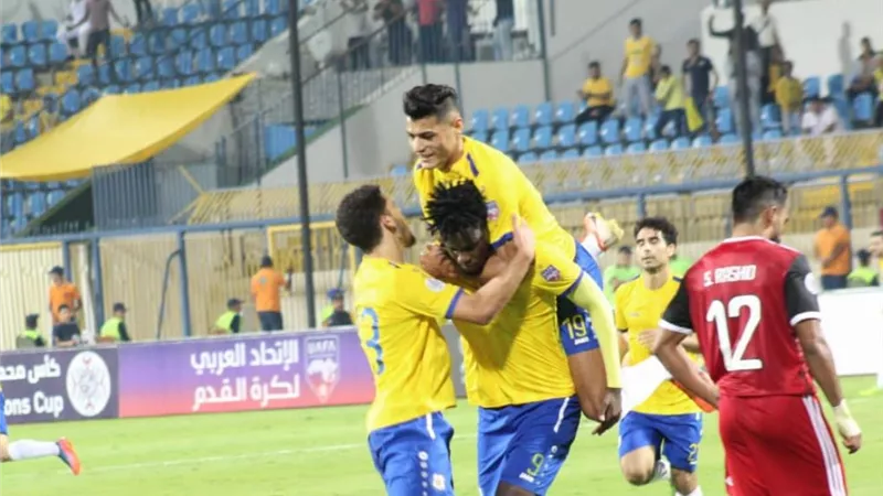 نادى الاسماعيلى يفوز على الجزيرة الاماراتى بهدفين