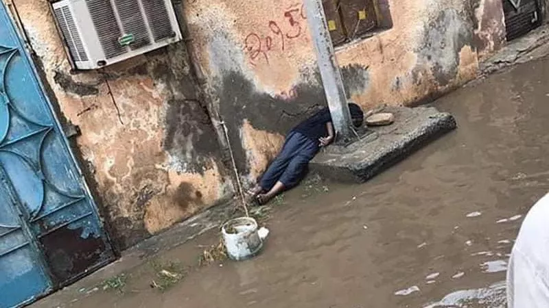 مصرع طالب صعقا من ماس كهربائي بعمود انارة نتيجة مياه الامطار بالدقهلية
