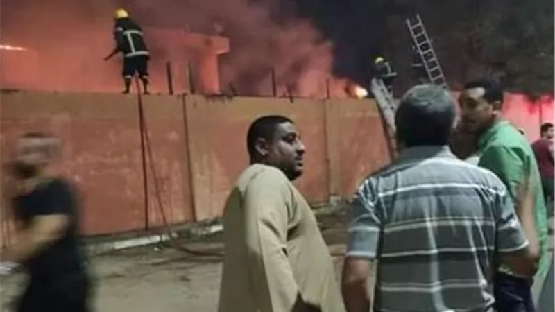حريق ساحة الكرنك شائعة