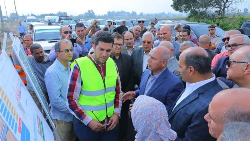 وزير النقل يتابع تطوير طريق رافد جمصة بطول 50 كم وتكلفة مليار و50 مليون جنيه