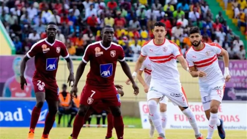 الزمالك يتفوق على بطل السنغال فى الشوط الأول