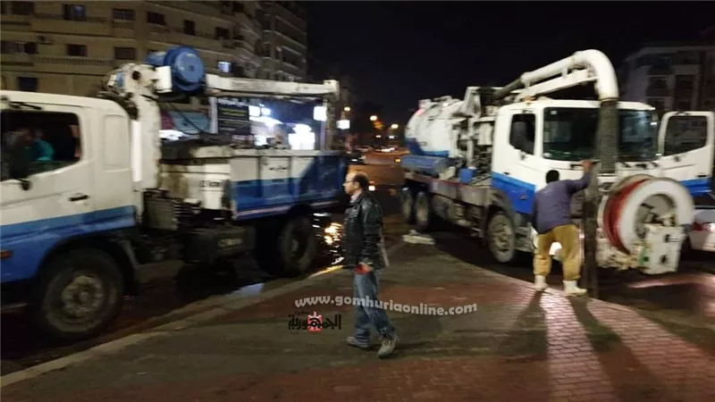 هطول الأمطار على العاشر وسط تأمينات مشددة من جهاز المدينة