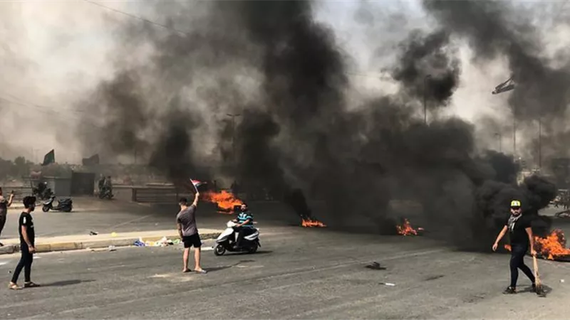 تظاهرات بغداد اليوم تسفر عن مقتل وإصابة 26 شخص قرب مقر الحكومة العراقية
