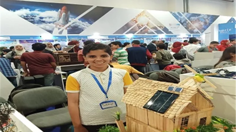 أنس يحصد لجامعة الطفل بجامعة السويس المركز الاول بمعرض القاهرة للابتكار