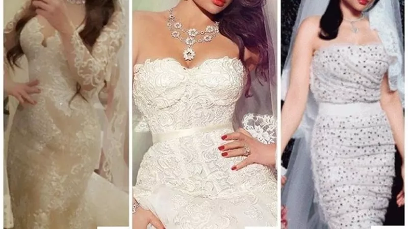 هيفاء وهبى بفساتين زفاف تشعل السوشيال ميديا.. صور