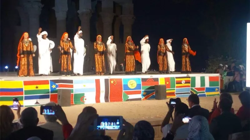 انطلاق مهرجان الفنون والفلكلور الأفروصينى على أرض أسوان