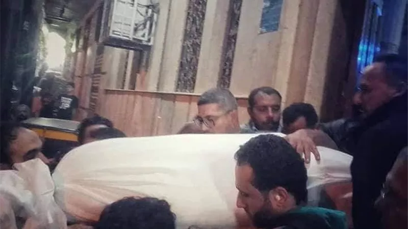 تشييع جثمان شهيد التذكرة في مسقط رأسه بشبرا الخيمة