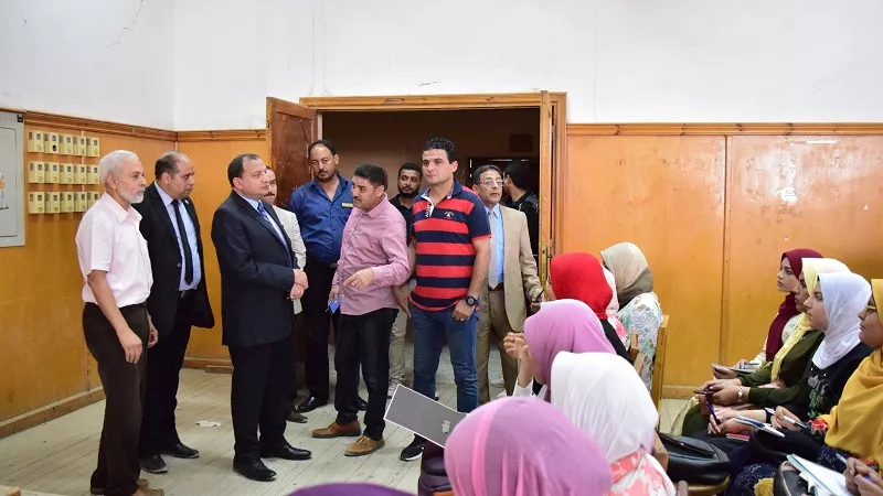 جولة لرئيس جامعة بنى سويف على كليات شرق النيل