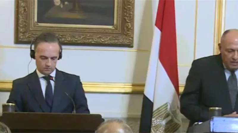 وزير الخارجية الالماني : نعتمد على الدعم المصري للوصول لحل مستدام في ليبيا