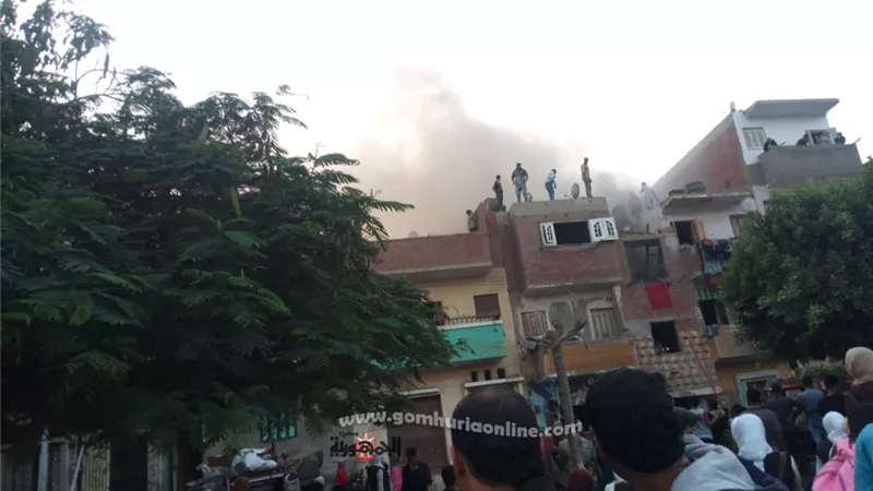 السيطرة على حريق هائل بمدينة أشمون دون خسائر بشرية