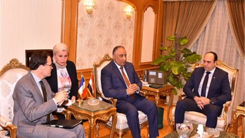 زيارة السفير الفرنسي ووفد من ملحقي السفارة لهيئة الرقابة الادارية