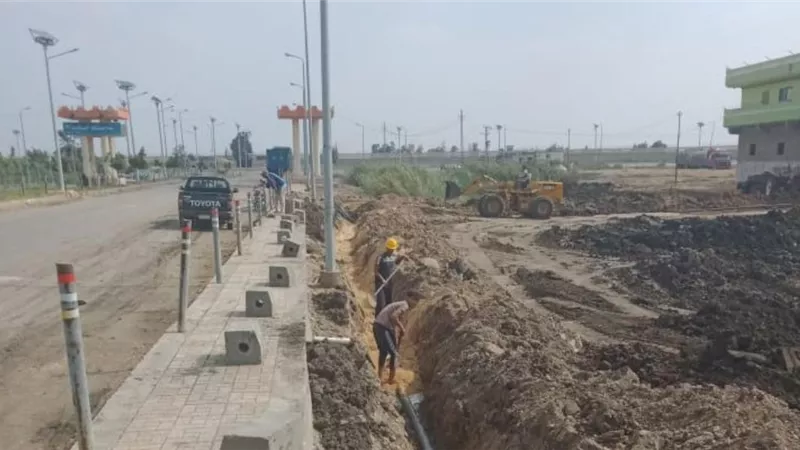 الانتهاء من اصلاح خط الصرف بالقنطرة غرب وبورسعيد