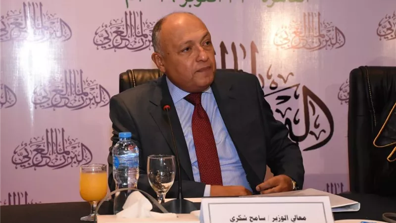 شكرى:نتطلع لتوقيع اتفاق قانوني ثلاثى لضمان حقوقنا في مياه النيل من خلال المفاوضات الجديدة التي دعت لها امريكا