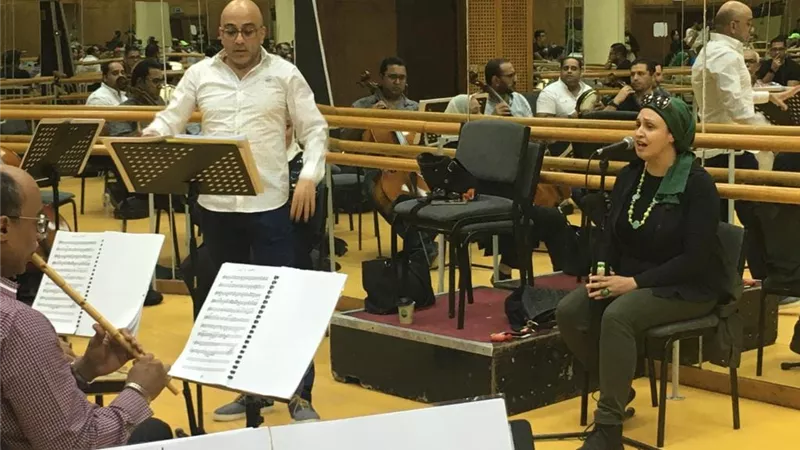 كواليس بروفات آيات فاروق في الموسيقى العربية.. صور