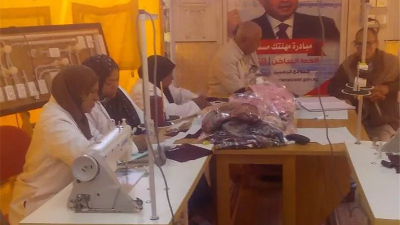 اختتام أولي دورات التدريب المهني علي الوحدات المتنقلة لمبادرة 