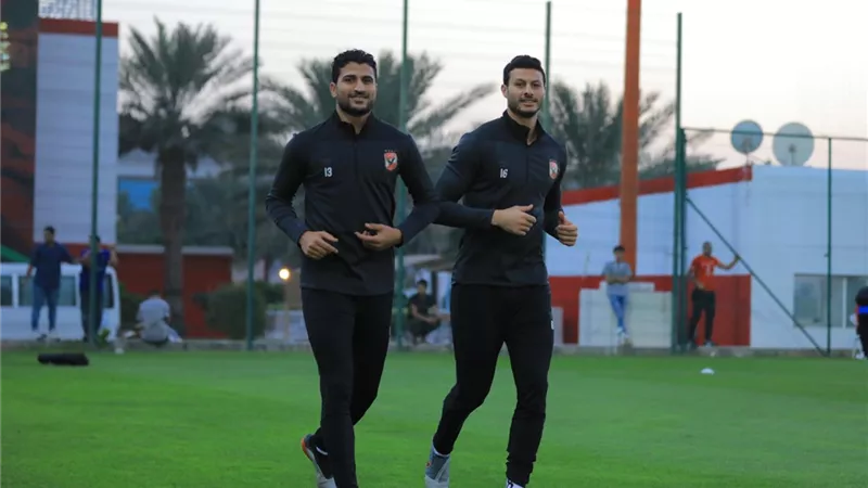 تدريبات منفردة لحراس مرمى الاهلى