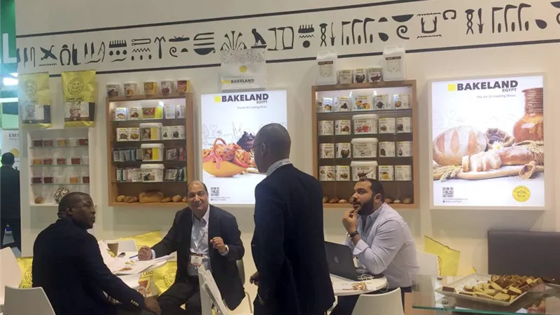 الجناح المصرى بمعرض جلفود للتصنيع الغذائي يحظى باقبال كبيرمن كبار المشترين الدوليين