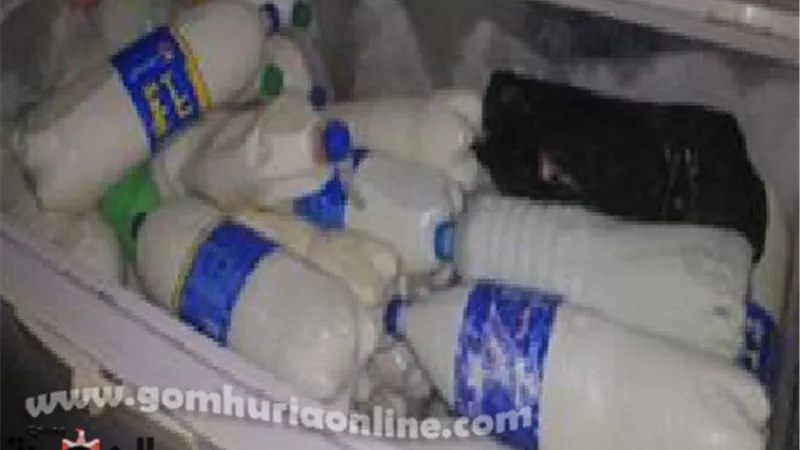 ضبط 3700 كيلومنتجات اللبان غير صالحة للاستهلاك الادمى بالعطارين