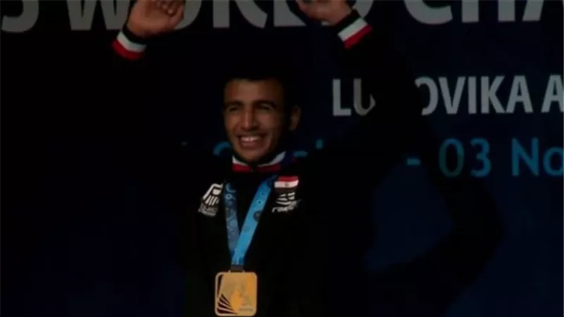 كيشو يهزم بطل بيلا روسيا ويتوج بذهبية العالم للمصارعة