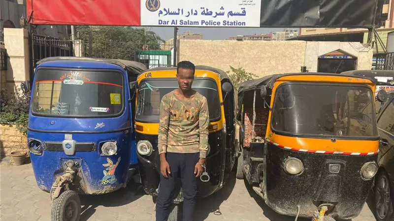 ضبط حرامى الدراجات البخارية