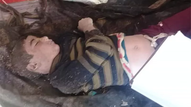 العثور على طفل غريق فى بحر طناح دقهلية