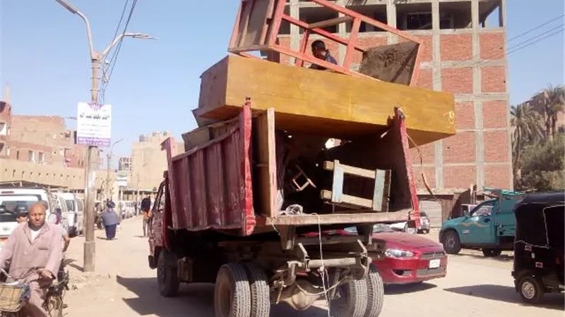 إزالة 615 حالة إشغال في حملة بمركز اهناسيا