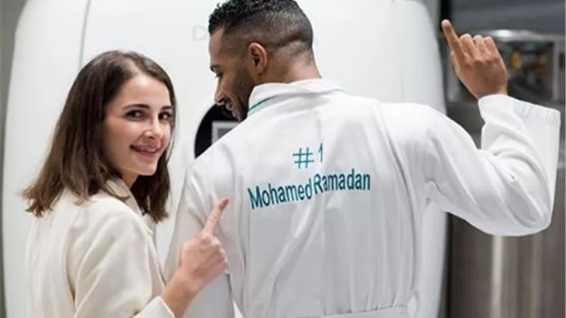 محمد رمضان فى عيادة شاام ابنةاصالة ..لهذا السبب