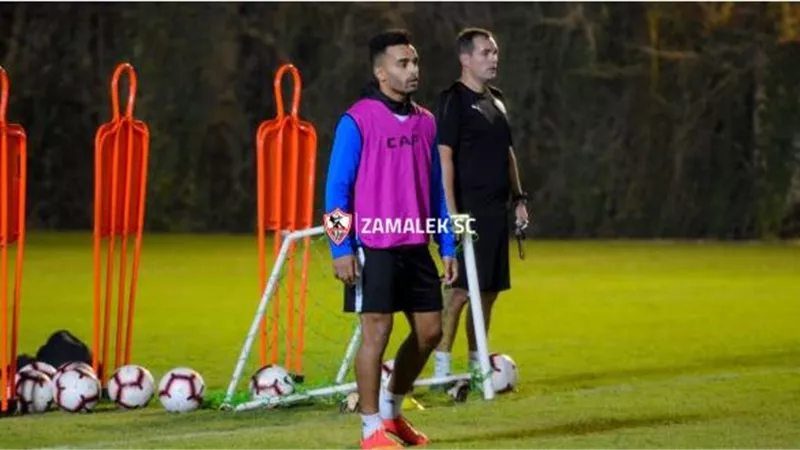 تدريبات تأهيلية لعنتر وأوباما في مران الزمالك