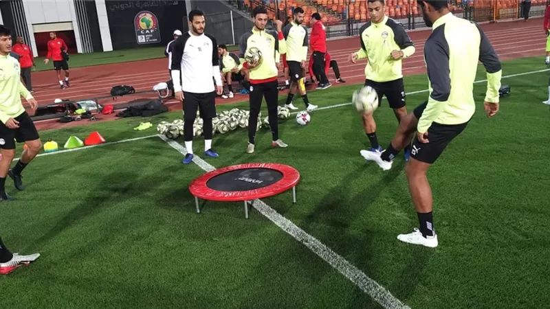 المنتخب الأولمبي يؤدي مرانه الأول باستاد القاهرة